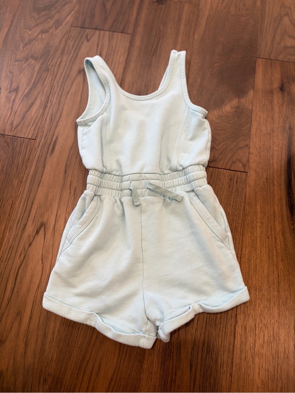 Abercrombie Kids Light Blue Sleeveless Fleece Romper